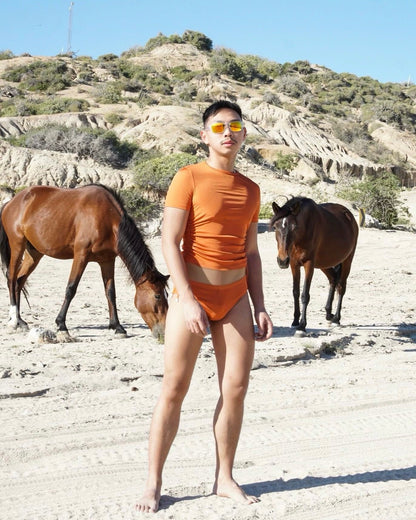Kahel Swim Top