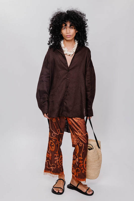 Classic Oversized Linen Shirt