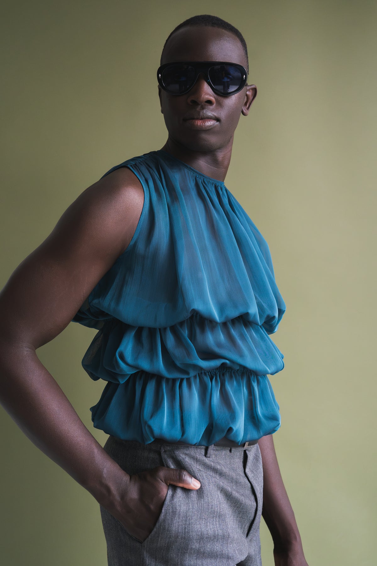 'Cascata' Georgette Top